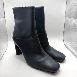 Women's Franco Sarto Flexa Fabiene Square Toe Bootie Heel Size 9.5 Dark Green